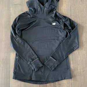 New Balance Black Pullover Hooded Performance Top